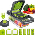 22-in-1 Vegetable Chopper & Mandoline Slicer – Ultimate Manual Kitchen Cutter with Container