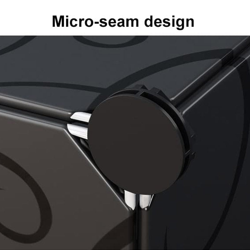 4-Layer Shoe Organizer Cabinet with Transparent Doors – Dust-Proof Stackable Shoe Rack