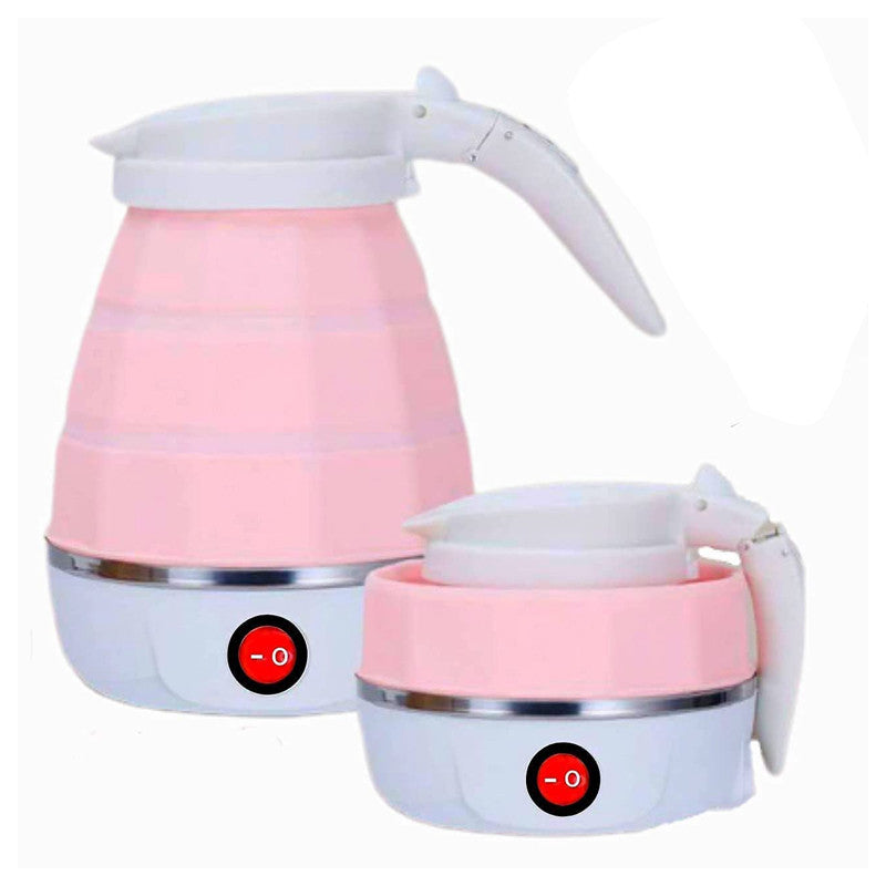 Portable Silicone Electric Kettle – Fast Boiling 600ml Foldable Travel Water Boiler