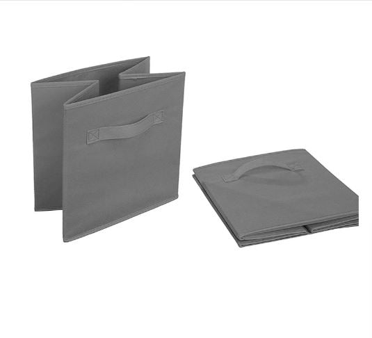 11-inch Foldable Cube Storage Box – Collapsible Fabric Organizer Bins with Handles