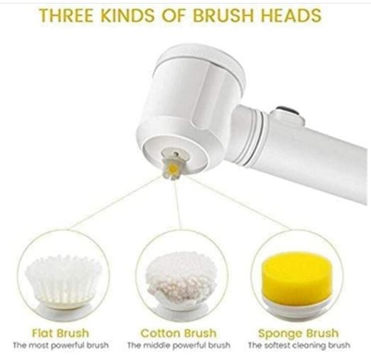 5-in-1 Electric Magic Cleaning Brush – Cordless Handheld Power Scrubber for Bathroom & Kitchen